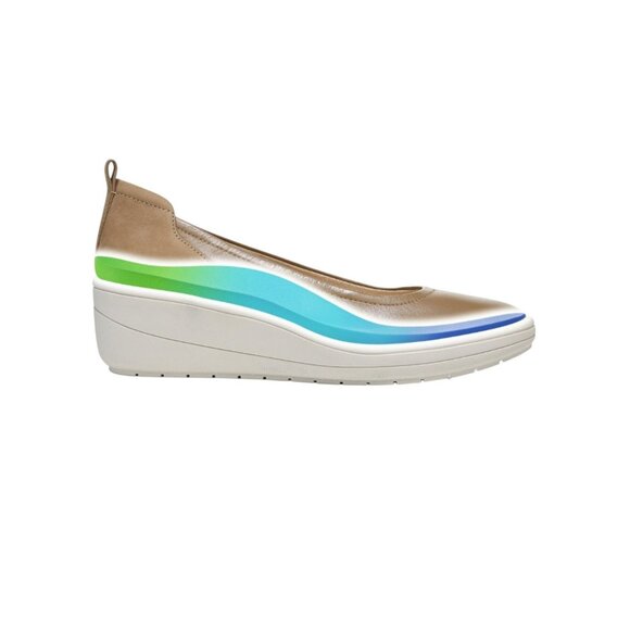 Vionic Jacey Ellery Womens 8 Leather Slip-On Wedge Shoes - Picture 3 of 15